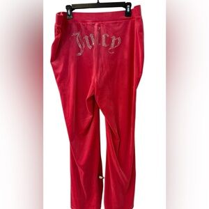 Juicy Couture Velour Women’s Pants Size 0X Pink Party NWT